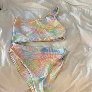 Skatie Tie-Dye One Shoulder One Piece from the salty blonde collection